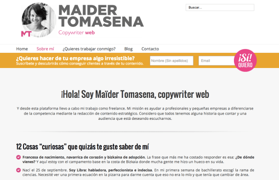 Maider Tomasena. Sobre mí